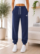Ladies BB Navy Cuff Track Pants - StylePhase SA
