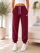 Ladies BB Red Cuff Track Pants - StylePhase SA
