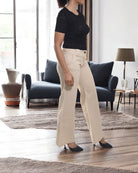 Ladies Beige Bootleg Jeans - StylePhase SA