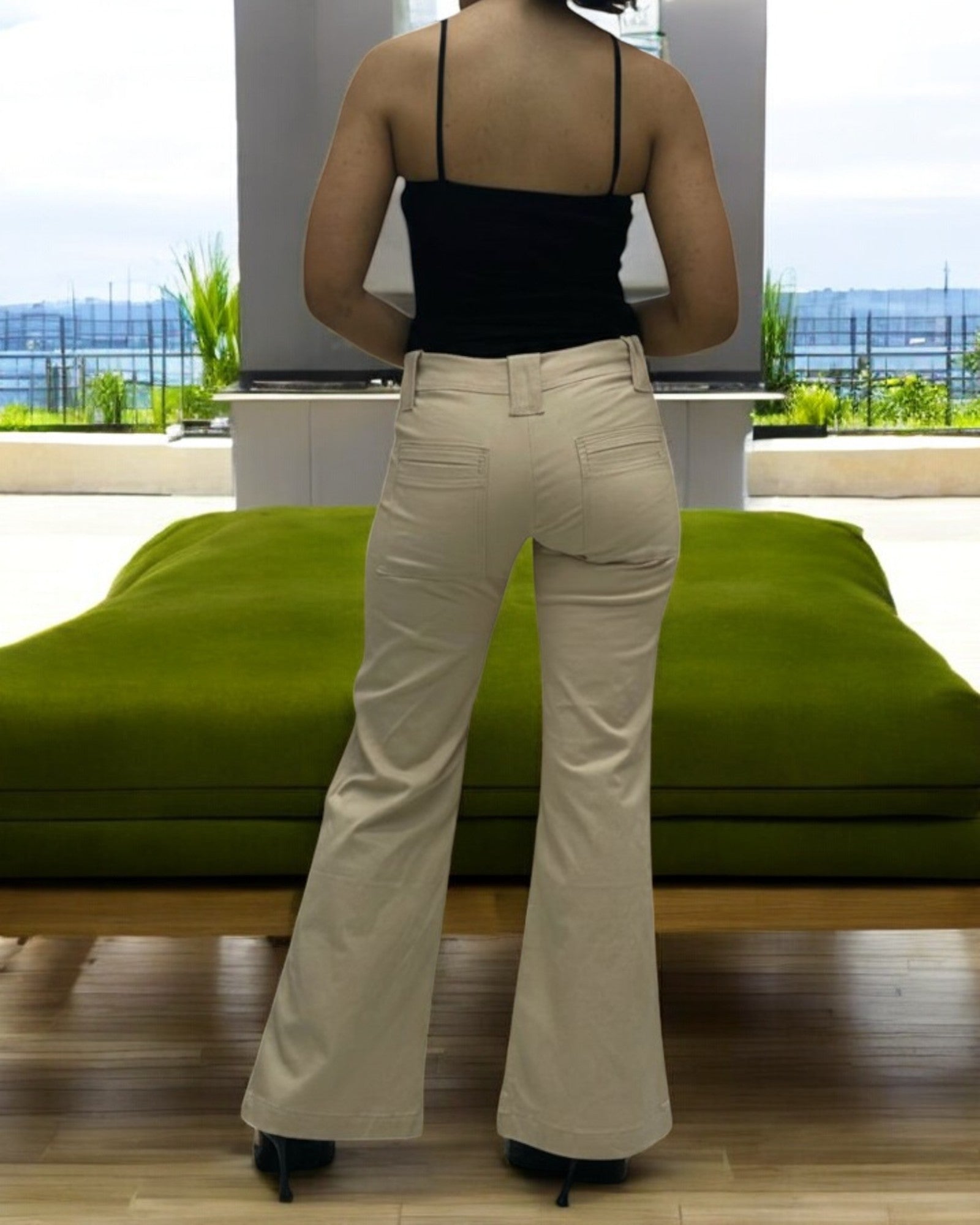 Ladies Beige Bootleg Jeans - StylePhase SA