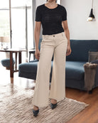 Ladies Beige Bootleg Jeans - StylePhase SA
