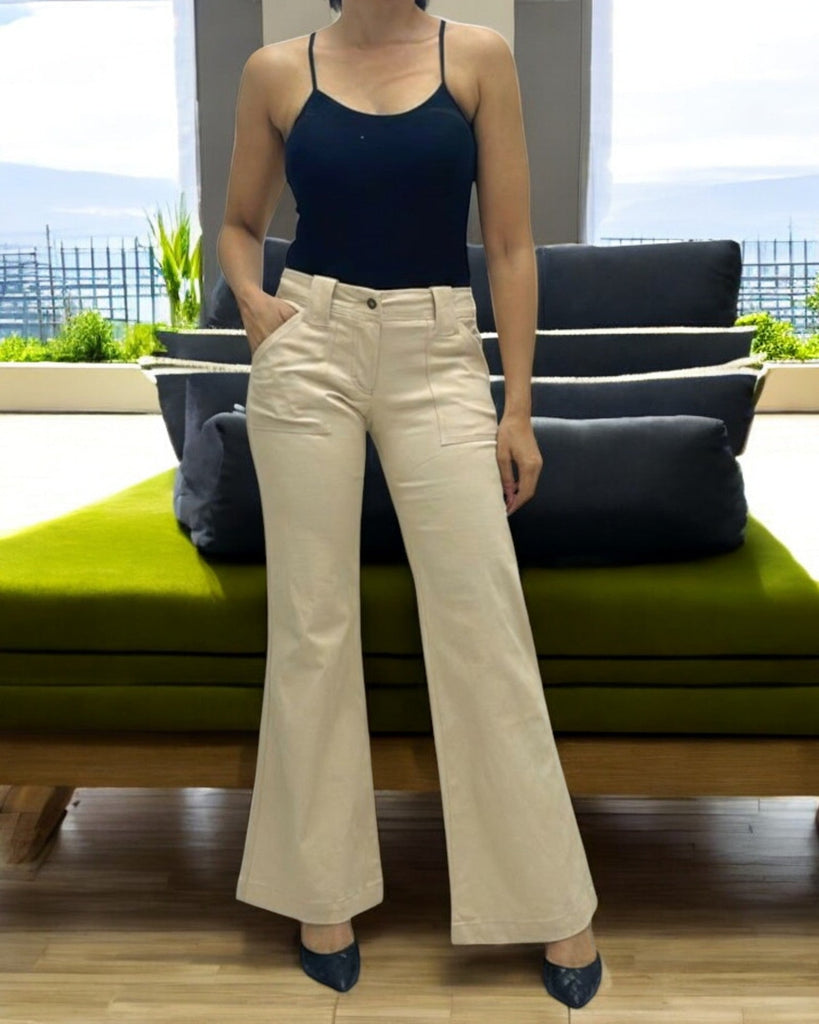 Ladies Beige Bootleg Jeans - StylePhase SA