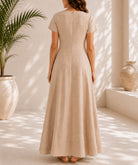 Ladies Beige Bow Pocket Dress- New Feeling - StylePhase SA