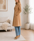 Ladies Beige Double Breast Coat - StylePhase SA