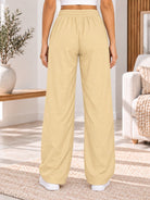 Ladies Beige Elastic Waist Pants - StylePhase SA