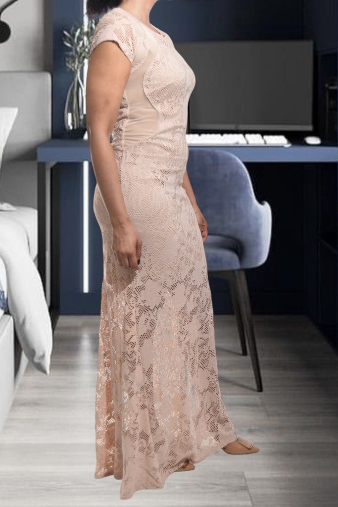 Ladies Beige Lace Dress - StylePhase SA