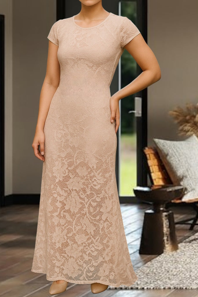 Ladies Beige Lace Dress - StylePhase SA