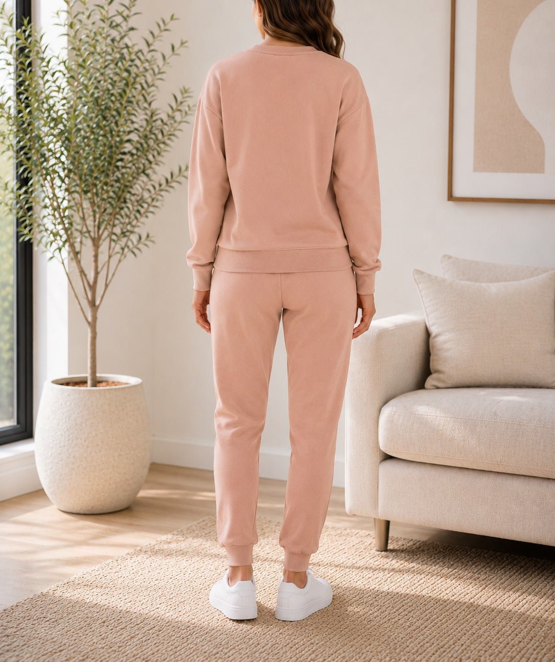 Ladies Beige NYC Loungewear Set - StylePhase SA