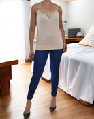 Ladies Beige Strappy Vest - StylePhase SA