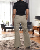 Ladies Beige Wide Leg Pocket Pants - StylePhase SA
