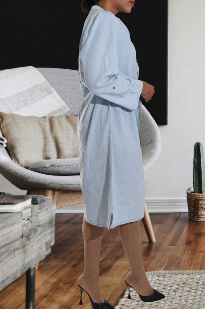 Ladies Belted Denim Dress - StylePhase SA