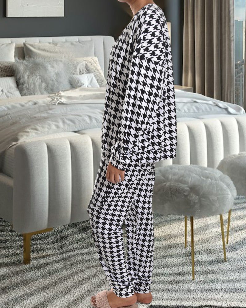 Ladies Black And Black Pyjama Set - StylePhase SA
