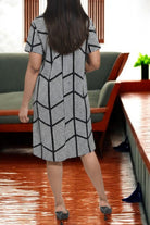 Ladies Black And White Spotted Dress - StylePhase SA