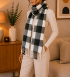 Ladies Black And White Winter Scarf - StylePhase SA