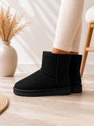 Ladies Black Ankle Warm Shoes - StylePhase SA