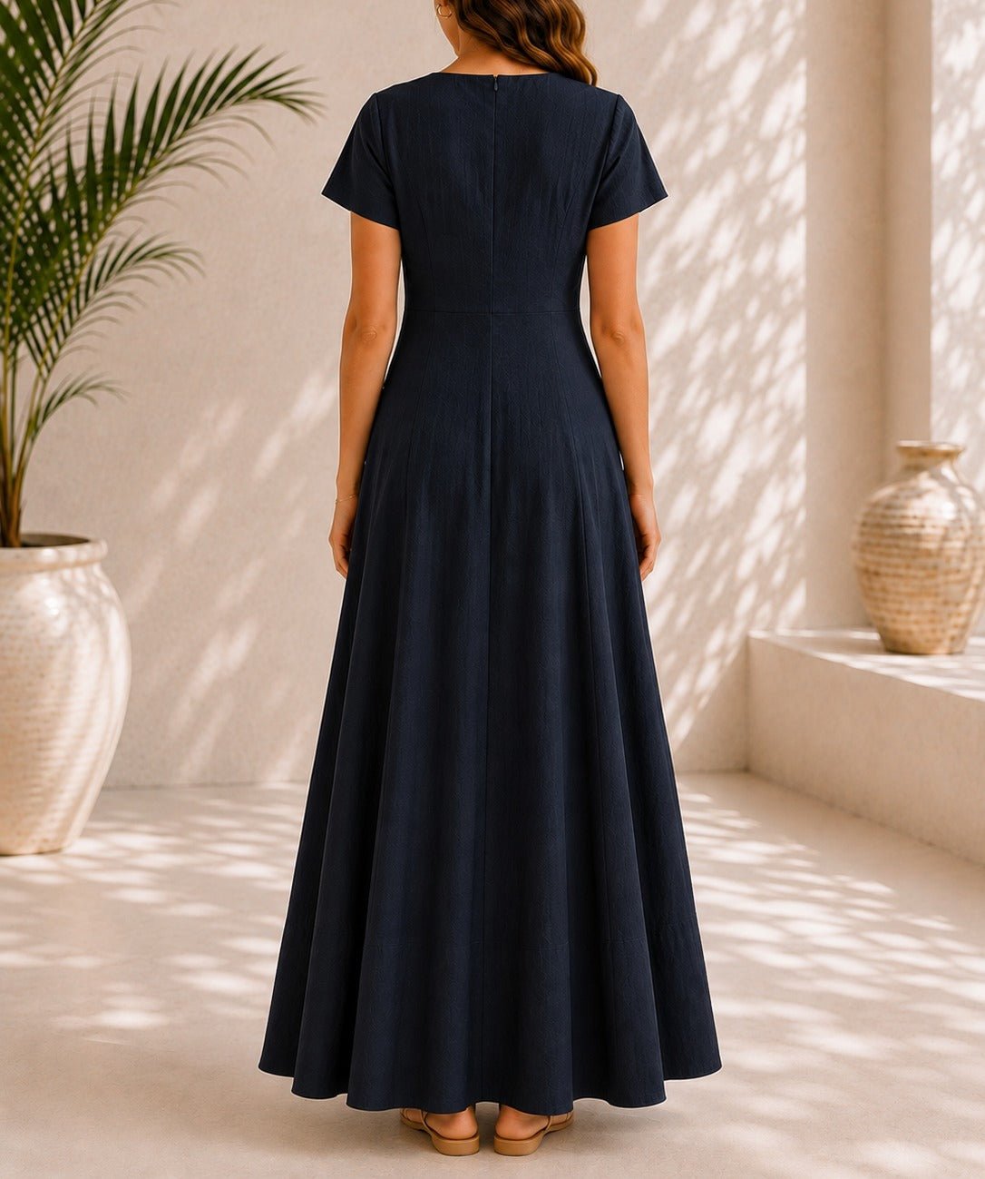 Ladies Black Bow Pocket Dress- New Feeling - StylePhase SA