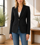 Ladies Black Button Blazer - StylePhase SA