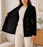 Ladies Black Corduroy Jacket - StylePhase SA