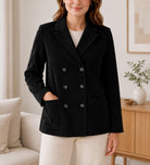 Ladies Black Corduroy Jacket - StylePhase SA