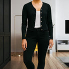 Ladies Black Crop Jersey - StylePhase SA