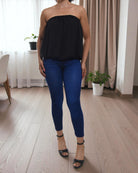 Ladies Black Curve Plus Top - StylePhase SA