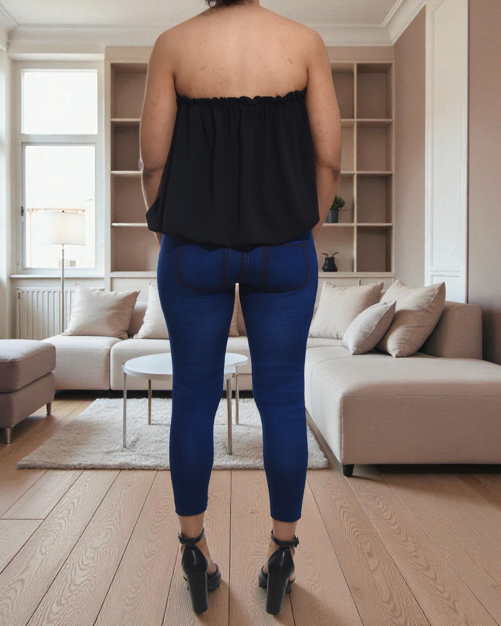 Ladies Black Curve Plus Top - StylePhase SA