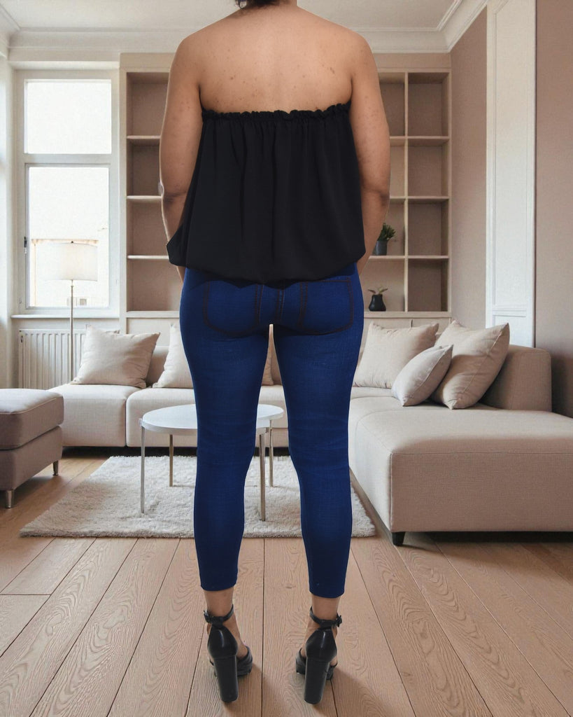 Ladies Black Curve Plus Top - StylePhase SA