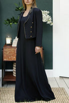 Ladies Black Dress Two Piece Set - StylePhase SA
