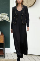 Ladies Black Dress Two Piece Set - StylePhase SA