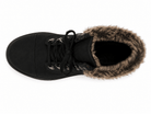 Ladies Black Faux Fur Combat Boot - StylePhase SA