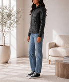Ladies Black Faux Leather Jacket - StylePhase SA