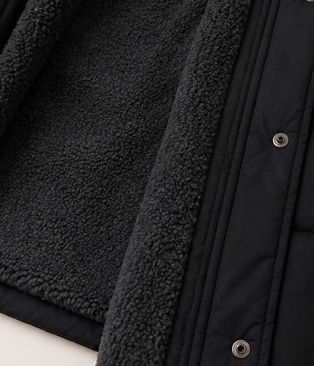 Ladies Black Fleece Lined Hoody Jacket - StylePhase SA