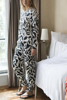 Ladies Black Floral Pj Set - StylePhase SA