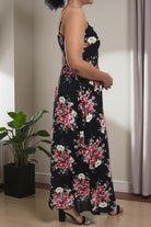 Ladies Black Front Knot Dress - StylePhase SA