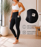Ladies Black High-Waist Side Pocket Activewear Leggings - StylePhase SA