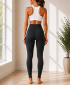 Ladies Black High-Waisted Performance Active Leggings - StylePhase SA