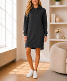 Ladies Black Hoody Dress - StylePhase SA