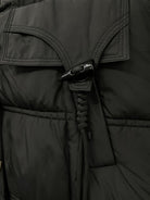 Ladies Black Knee Length Puffer Jacket - StylePhase SA