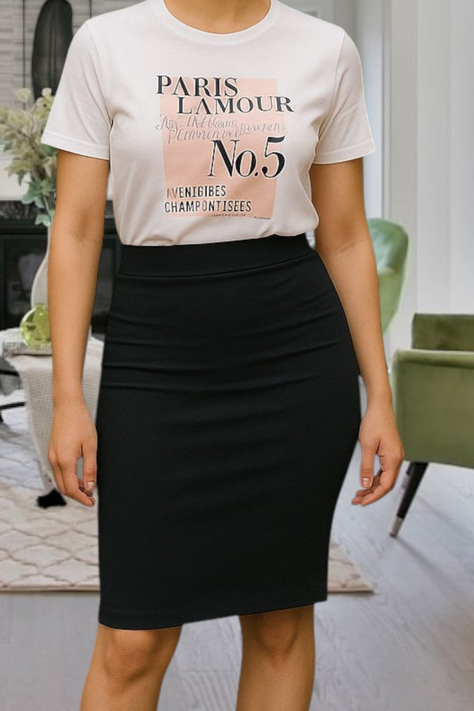 Ladies Black Knit Skirt - StylePhase SA