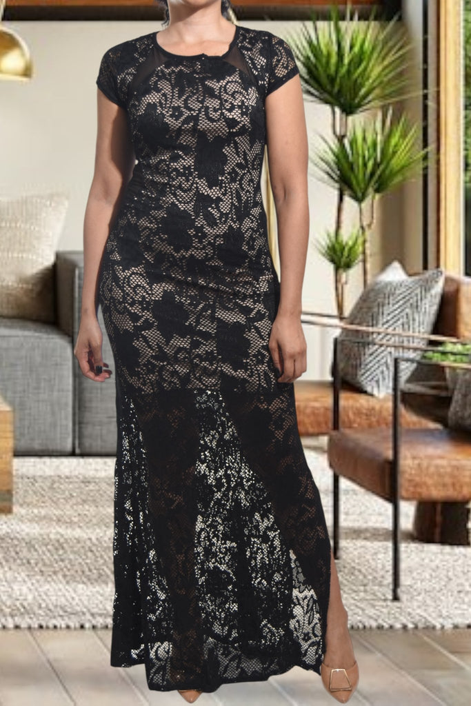 Ladies Black Lace Dress - StylePhase SA