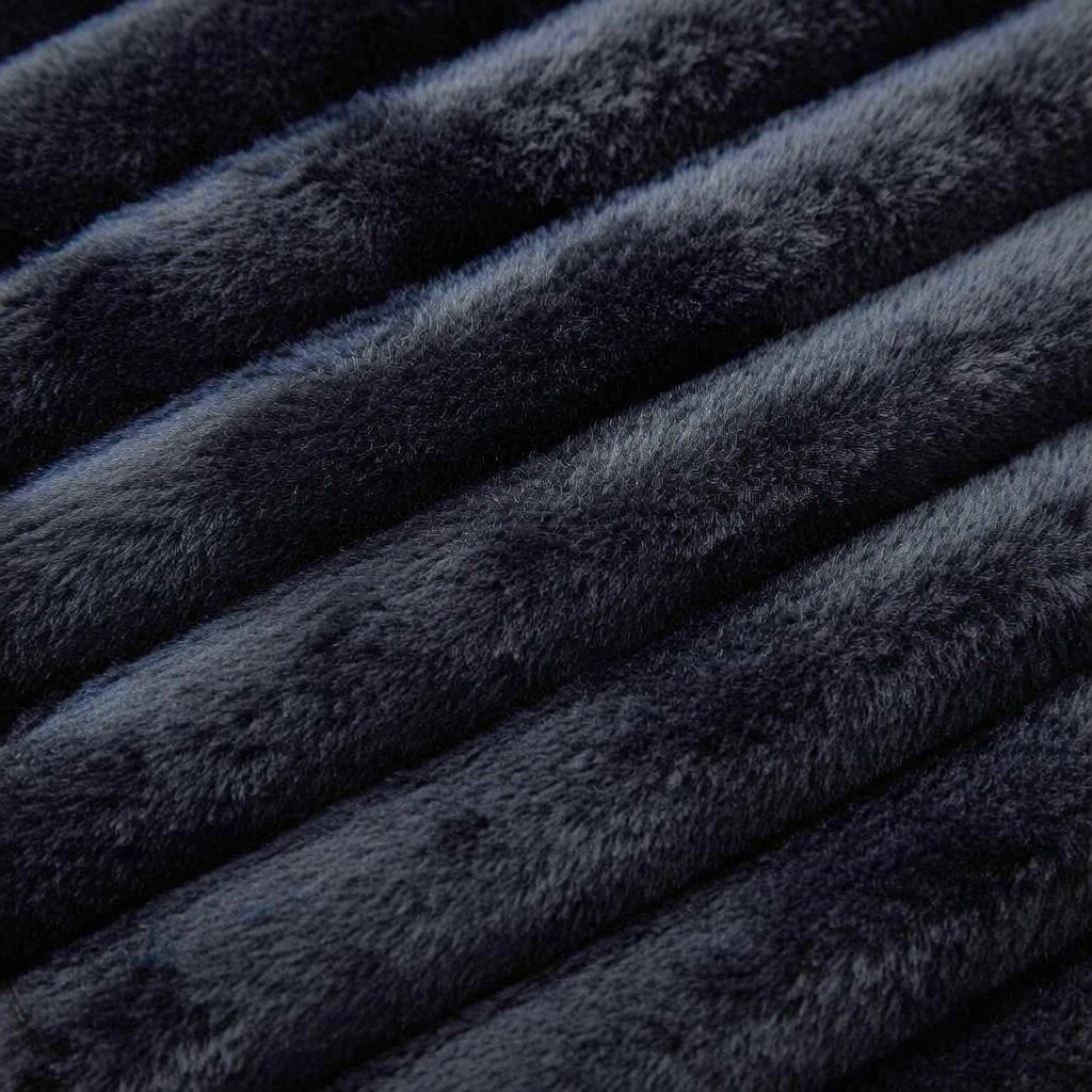 Ladies Black Long Fur Pattern Jacket - StylePhase SA