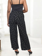 Ladies Black Mini Floral Pocket Pants - StylePhase SA
