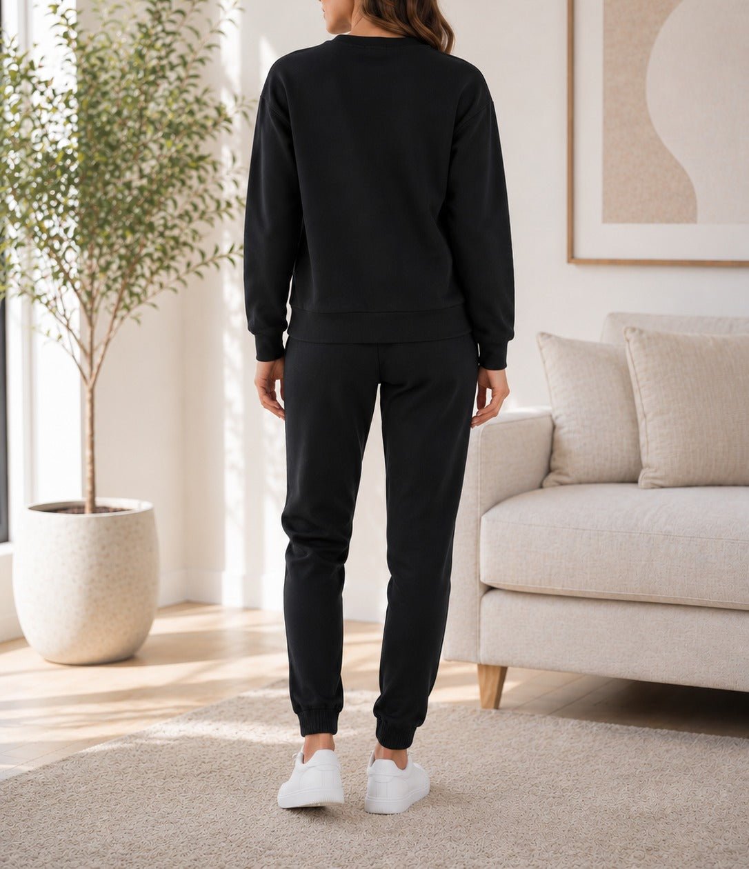 Ladies Black NYC Loungewear Set - StylePhase SA