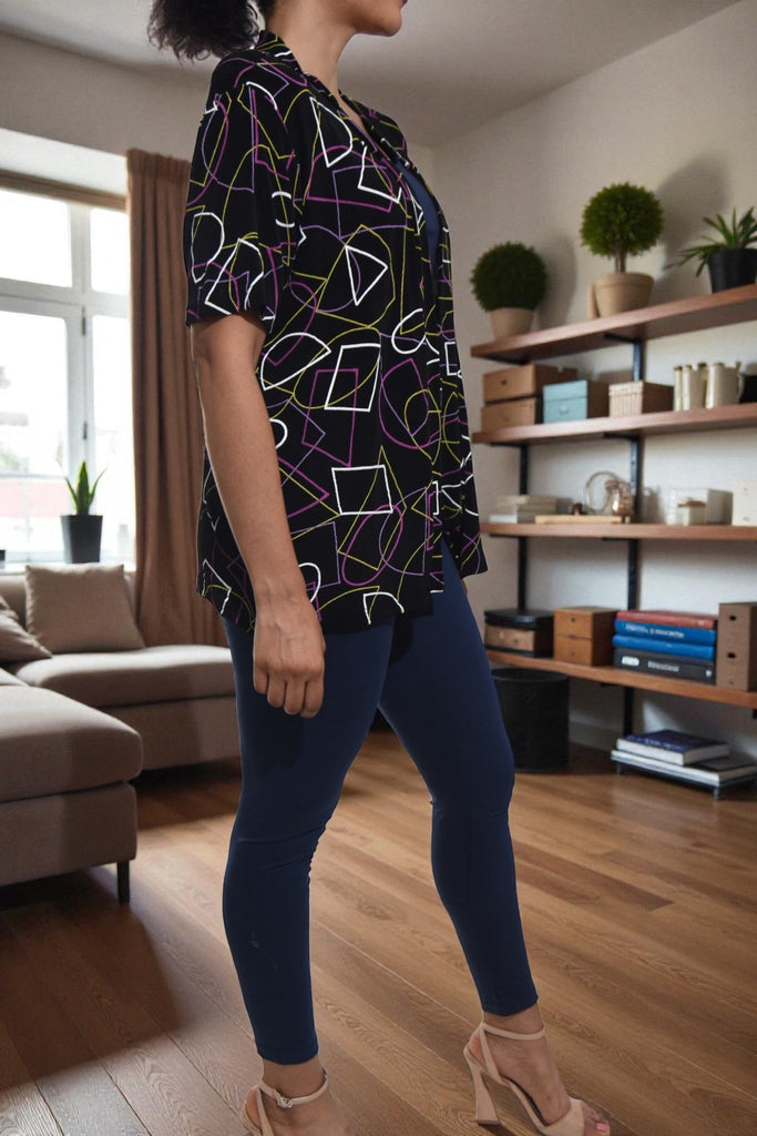 Ladies Black Open Blazer Coat - StylePhase SA