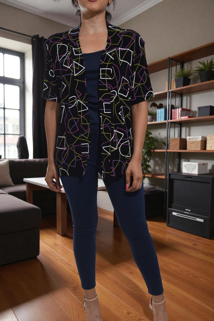 Ladies Black Open Blazer Coat - StylePhase SA