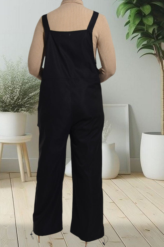 Ladies Black Overall Jumpsuit - StylePhase SA