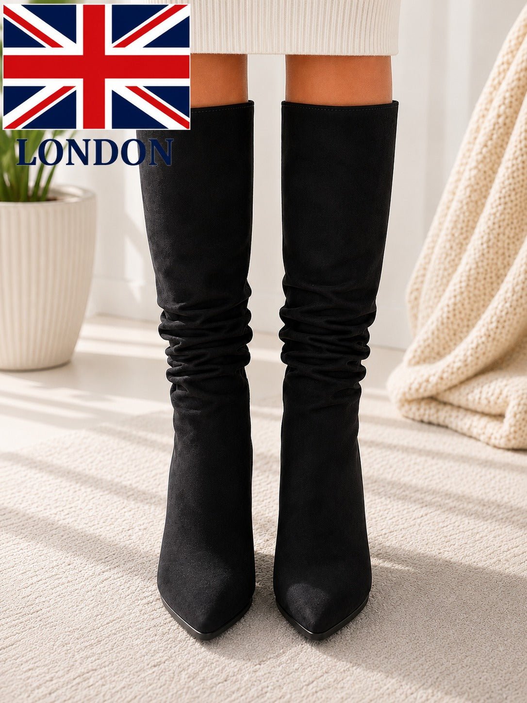 Ladies Black Phelan Heel Boots - StylePhase SA