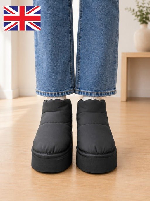 Ladies Black Platform Boots - StylePhase SA