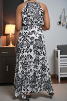 Ladies Black Pleated Halter Neck Dress - StylePhase SA