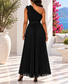 Ladies Black Pleated Off Shoulder Dress - StylePhase SA